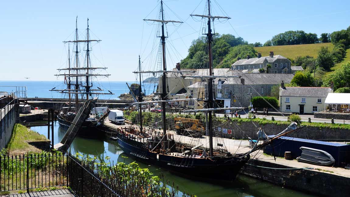 Charlestown Harbour Cornwall UK
